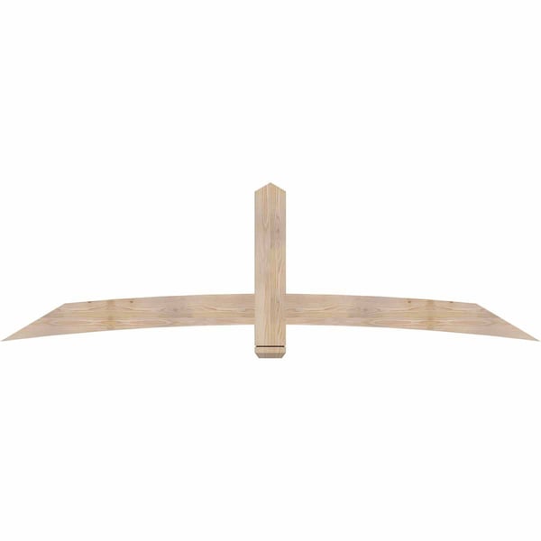Ekena Millwork Bellingham Smooth Timber Gable Bracket, Douglas Fir, 96"W x 28"H x 1 1/2"D x 5 1/2"F, 7/12 Pitch GBW096X28X0206BEL00SDF - main
